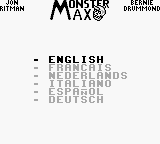 Monster Max Title Screen